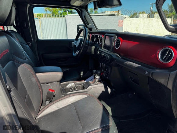 2021 Jeep Gladiator Rubicon with VIN 1C6JJTBM8ML611134, listed as a Copart auction lot 54375665 with 62,134 mi miles and Salvage Title. Bid and sale history available at carsss.com. Image 5.