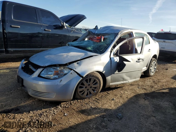 2010 Chevrolet Cobalt 1LT with VIN 1G1AD5F53A7206505, listed as a Copart auction lot 43352745 with Not Provided miles and Salvage Title. Bid and sale history available at DreamBid. Image 1.
