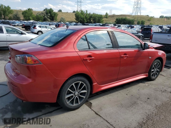 2017 Mitsubishi Lancer ES with VIN JA32U2FU7HU004617, listed as a Copart auction lot 70655914 with 91,629 mi miles and Salvage Title. Bid and sale history available at carsss.com. Image 3.