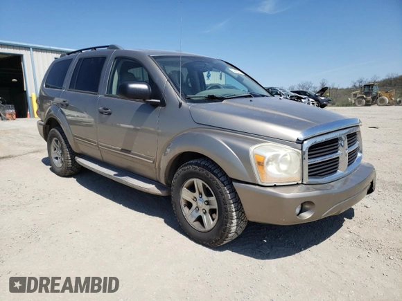 2005 Dodge Durango Limited with VIN 1D8HB58D65F615577, listed as a Copart auction lot 54408425 with 143,011 mi miles and Salvage Title. Bid and sale history available at DreamBid. Image 4.