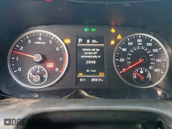 2021 Kia K5 GT-Line with VIN 5XXG64J29MG046046, listed as a Copart auction lot 49780785 with 87,217 mi miles and Salvage Title. Bid and sale history available at carsss.com. Image 9.