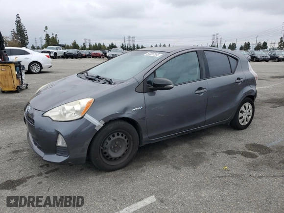 2012 Toyota Prius c One with VIN JTDKDTB32C1028595, listed as a Copart auction lot 53305535 with Not Provided miles and Salvage Title. Bid and sale history available at carsss.com. Image 1.