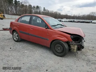 2009 Kia Rio SX with VIN KNADE223696556777, listed as a Copart auction lot 47253505 with 0 mi miles and Salvage Title. Bid and sale history available at carsss.com. Image 4.