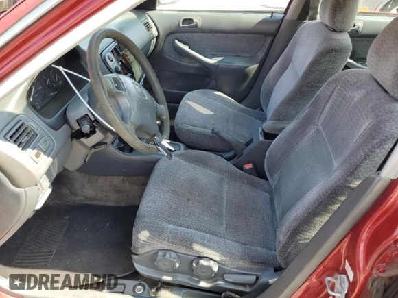 1999 Honda Civic LX with VIN 1HGEJ6670XL002593, listed as a Copart auction lot 68564474 with 255,621 mi miles and Salvage Title. Bid and sale history available at carsss.com. Image 7.