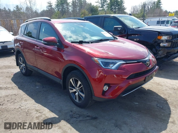 2018 Toyota RAV4 XLE with VIN 2T3RFREVXJW791889, listed as a IAAI auction lot 42021099 with 33,292 mi miles. Bid and sale history available at carsss.com. Image 1.