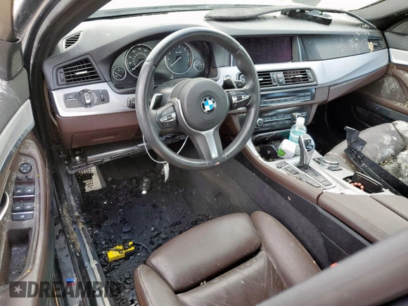 2016 BMW 5 Series 550i xDrive with VIN WBAKP9C51GD981293, listed as a Copart auction lot 60735095 with Not provided miles and Salvage title. Bid and sale history available at DreamBid. Image 8.