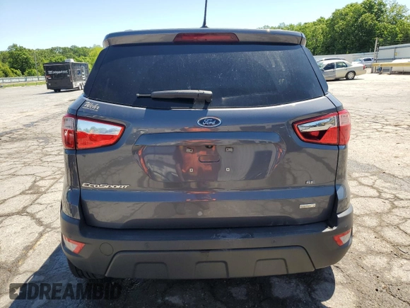 2019 Ford EcoSport SE with VIN MAJ3S2GE1KC298943, listed as a Copart auction lot 57842815 with Not provided miles and Non repairable. Bid and sale history available at DreamBid. Image 6.