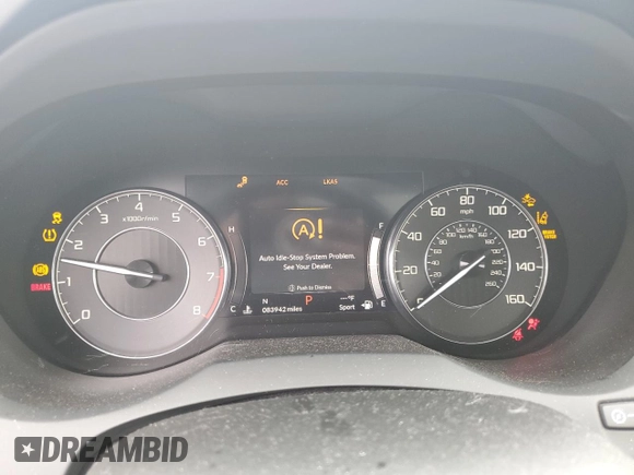 2021 Acura RDX Advance with VIN 5J8TC2H75ML023040, listed as a Copart auction lot 58632875 with 83,942 mi miles and Salvage title. Bid and sale history available at DreamBid. Image 9.