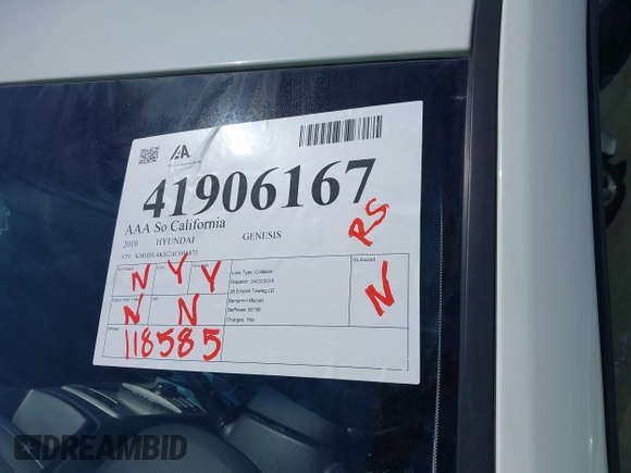 2010 Hyundai Genesis Coupe с VIN KMHHU6KH2AU006871, выставлен на аукционе IAAI как лот 41906167 с пробегом 118 585 миль миль и . История ставок и продаж доступна на DreamBid. Изображение 12.