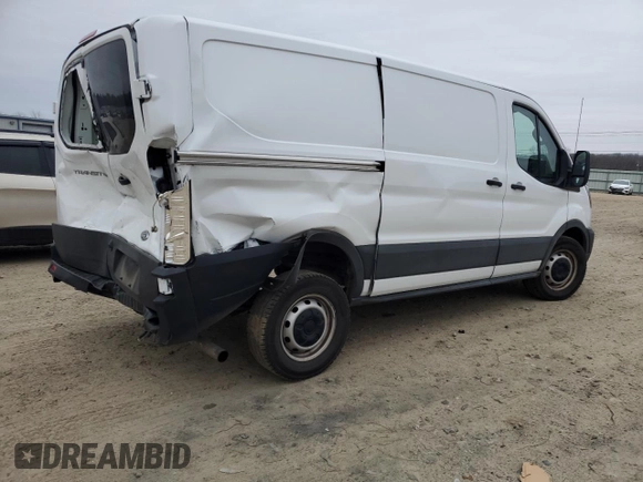 2023 Ford Transit Cargo with VIN 1FTYE1Y88PKB74921, listed as a Copart auction lot 44746485 with 52,376 mi miles and Salvage Title. Bid and sale history available at carsss.com. Image 3.