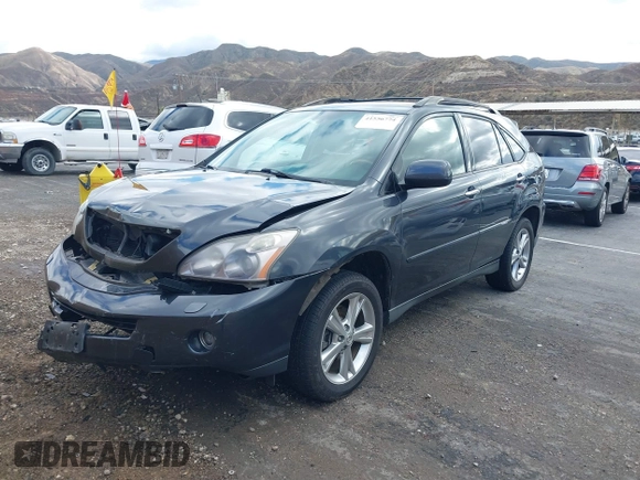 2008 Lexus RX 400h with VIN JTJGW31U382850234, listed as a IAAI auction lot 41556774 with 124,697 mi miles and . Bid and sale history available at DreamBid. Image 2.