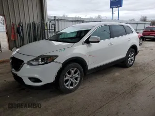 2014 Mazda CX-9 Sport with VIN JM3TB3BV5E0427867, listed as a Copart auction lot 51091995 with 122,008 mi miles and Salvage title. Bid and sale history available at DreamBid. Image 1.