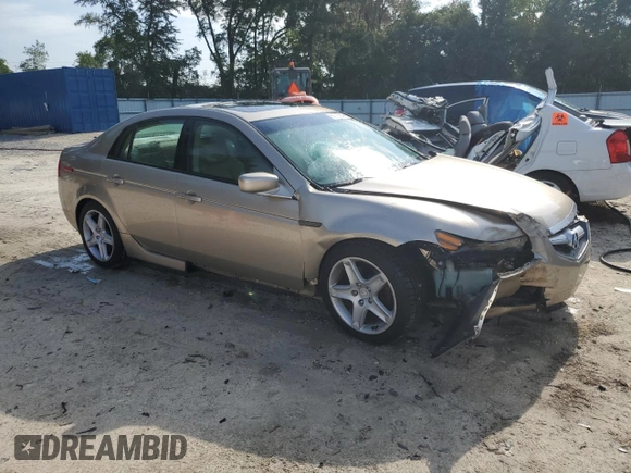 2004 Acura TL with VIN 19UUA66274A022749, listed as a Copart auction lot 48328425 with 164,501 mi miles and Non Repairable. Bid and sale history available at carsss.com. Image 4.
