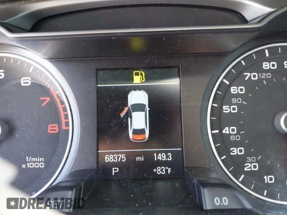 2013 Audi A4 Premium Plus with VIN WAUFFAFL5DN050169, listed as a IAAI auction lot 41677656 with 68,375 mi miles. Bid and sale history available at carsss.com. Image 7.