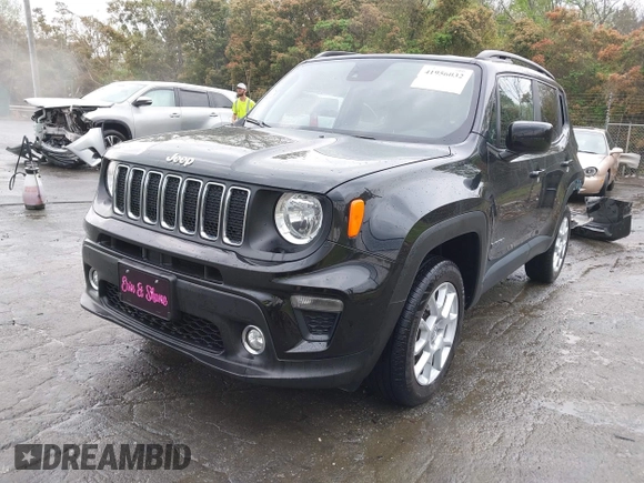 2021 Jeep Renegade Latitude with VIN ZACNJDBB1MPN30757, listed as a IAAI auction lot 41956032 with 29,016 mi miles and . Bid and sale history available at DreamBid. Image 2.