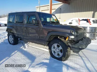 2022 Jeep Wrangler Unlimited Sport with VIN 1C4HJXDG5NW157317, listed as a IAAI auction lot 41374590 with 67,632 mi miles and . Bid and sale history available at DreamBid. Image 1.