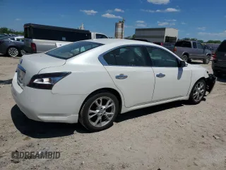2014 Nissan Maxima SV with VIN 1N4AA5APXEC482370, listed as a Copart auction lot 55823175 with 143,614 mi miles and Salvage title. Bid and sale history available at DreamBid. Image 3.