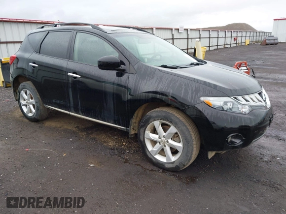 2009 Nissan Murano S with VIN JN8AZ18W49W121704, listed as a IAAI auction lot 42127624 with 191,697 mi miles. Bid and sale history available at carsss.com. Image 1.