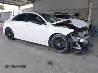 2021 Mercedes-Benz A 220 with VIN W1K3G4EB8MJ267581, listed as a IAAI auction lot 42561173 with 56,608 mi miles and . Bid and sale history available at DreamBid. Image 1.