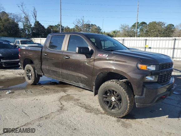 2019 Chevrolet Silverado 1500 Custom Trail Boss with VIN 1GCPYCEF2KZ423098, listed as a Copart auction lot 48358185 with 125,327 mi miles and Salvage Title. Bid and sale history available at carsss.com. Image 4.
