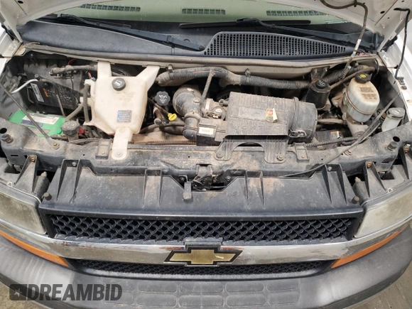 2013 Chevrolet Express Passenger LT with VIN 1GAZG1FG5D1118406, listed as a Copart auction lot 81705434 with 87,326 mi miles and Salvage title. Bid and sale history available at DreamBid. Image 12.