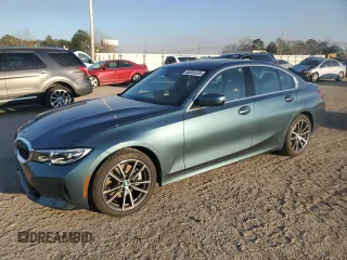 2020 BMW 3 Series 330i with VIN WBA5R1C08LFH49143, listed as a Copart auction lot 46359205 with 16,620 mi miles and Salvage Title. Bid and sale history available at carsss.com. Image 1.