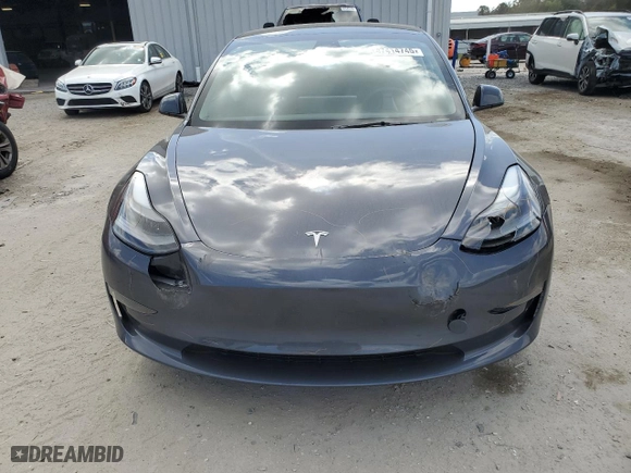 2023 Tesla Model 3 with VIN 5YJ3E1EA9PF619715, listed as a Copart auction lot 47414745 with 37,276 mi miles and Salvage Title. Bid and sale history available at carsss.com. Image 5.