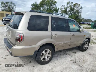 2007 Honda Pilot EX-L with VIN 5FNYF28787B041518, listed as a Copart auction lot 77245944 with Not Provided miles and Non Repairable. Bid and sale history available at DreamBid. Image 3.