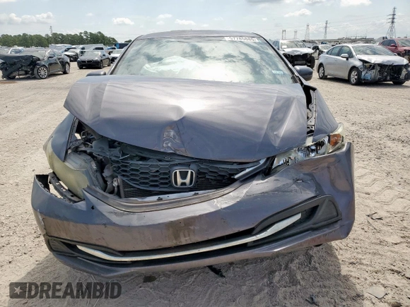 2015 Honda Civic LX with VIN 2HGFB2F54FH547491, listed as a Copart auction lot 57785885 with 161,682 mi miles and Salvage title. Bid and sale history available at DreamBid. Image 5.