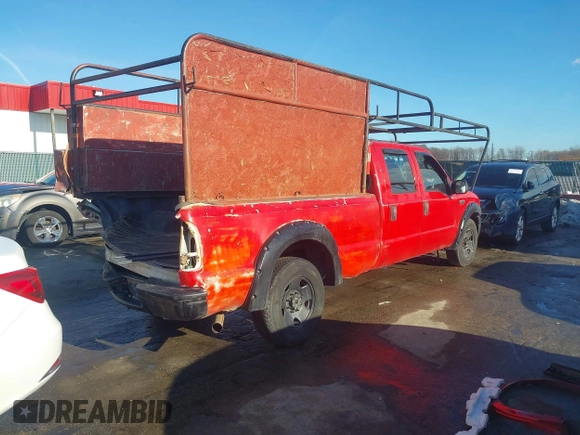 2005 Ford Super Duty F-250 XL with VIN 1FTSW20575EB69845, listed as a IAAI auction lot 41346591 with 1 mi miles. Bid and sale history available at carsss.com. Image 4.