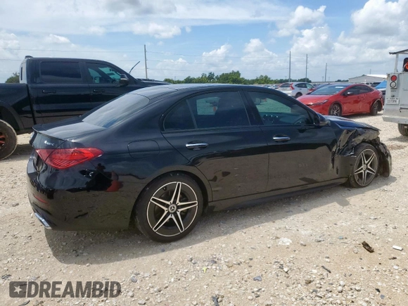 2023 Mercedes-Benz C 300 z VIN W1KAF4HB2PR104937, wystawiony jako Copart lot #63710965 z przebiegiem 21 459 mil mil oraz Szkoda całkowita • Salvage title. Historia ofert i sprzedaży dostępna na DreamBid. Obrazek 3.