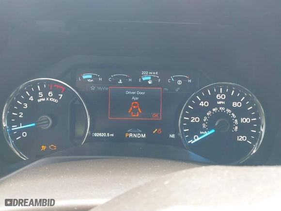 2017 Ford F-150 XL with VIN 1FTEW1EG5HFA48487, listed as a IAAI auction lot 41913934 with 92,620 mi miles. Bid and sale history available at carsss.com. Image 7.