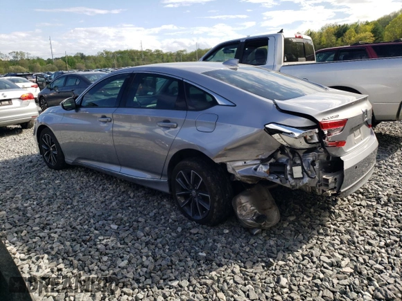 2021 Honda Accord EX-L with VIN 1HGCV1F55MA018972, listed as a Copart auction lot 56281255 with 33,581 mi miles and Salvage title. Bid and sale history available at DreamBid. Image 2.