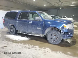 2008 Ford Expedition Max SSV with VIN 1FMFK16588LA27336, listed as a Copart auction lot 43534715 with 131,681 mi miles and Salvage title. Bid and sale history available at DreamBid. Image 4.