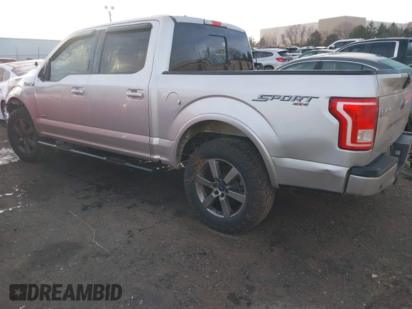 2017 Ford F-150 XL with VIN 1FTEW1EG8HKE36787, listed as a IAAI auction lot 41139656 with 107,595 mi miles. Bid and sale history available at carsss.com. Image 3.