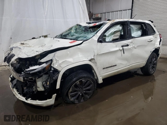 2019 Jeep Cherokee High Altitude z VIN 1C4PJMDXXKD418412, wystawiony jako Copart lot #42813455 z przebiegiem 42 376 mil mil oraz Szkoda całkowita • Salvage title. Historia ofert i sprzedaży dostępna na DreamBid. Obrazek 1.
