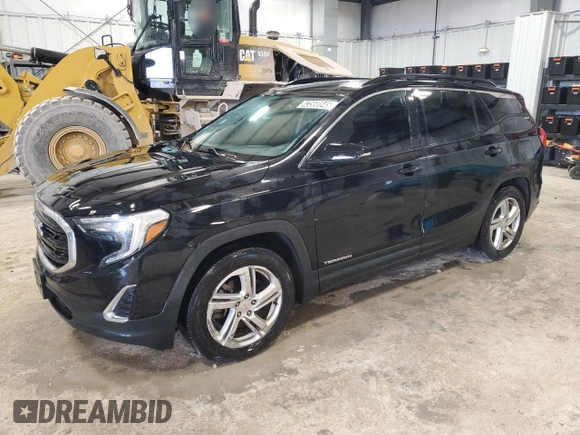 2018 GMC Terrain SLE with VIN 3GKALMEX8JL251950, listed as a Copart auction lot 43560845 with 96,297 mi miles and Clean Title. Bid and sale history available at carsss.com. Image 1.