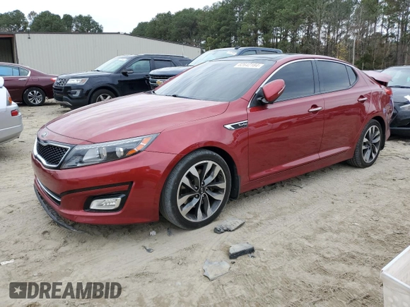 2015 Kia Optima SXL Turbo with VIN 5XXGR4A60FG513545, listed as a Copart auction lot 82642184 with 123,235 mi miles and Salvage Title. Bid and sale history available at DreamBid. Image 1.