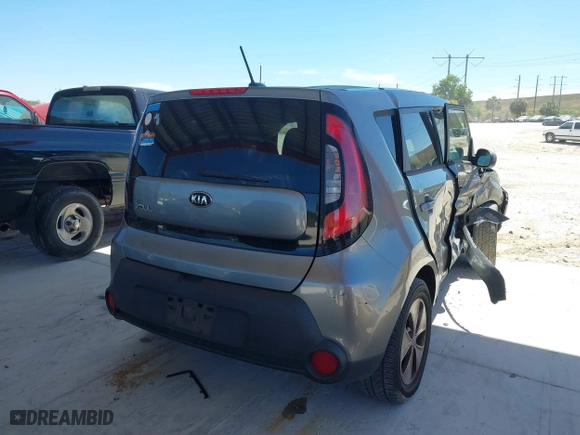 2014 Kia Soul with VIN KNDJN2A26E7027123, listed as a IAAI auction lot 41860823 with 108,695 mi miles. Bid and sale history available at carsss.com. Image 4.