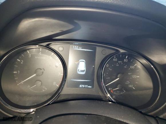 2017 Nissan Rogue SV with VIN 5N1AT2MT5HC736059, listed as a Copart auction lot 89177645 with 87,917 mi miles and Salvage Title. Bid and sale history available at carsss.com. Image 9.