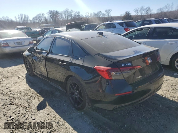 2023 Honda Civic Sedan Sport with VIN 2HGFE2F50PH570890, listed as a Copart auction lot 47370815 with 22,003 mi miles and Salvage Title. Bid and sale history available at carsss.com. Image 2.