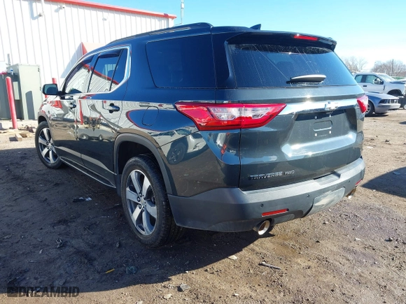 2019 Chevrolet Traverse LT Leather with VIN 1GNEVHKW3KJ185754, listed as a IAAI auction lot 41642651 with 72,337 mi miles. Bid and sale history available at carsss.com. Image 3.