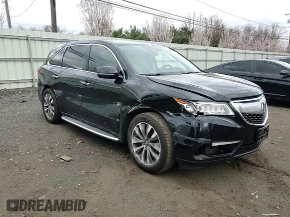 2016 Acura MDX w/Tech with VIN 5FRYD4H46GB053849, listed as a Copart auction lot 53249525 with 67,717 mi miles and Salvage Title. Bid and sale history available at carsss.com. Image 12.