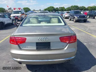 2012 Audi A8 L with VIN WAURVAFD0CN001646, listed as a IAAI auction lot 41524110 with 105,187 mi miles. Bid and sale history available at carsss.com. Image 16.