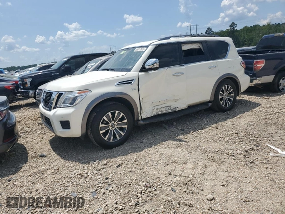 2019 Nissan Armada SL z VIN JN8AY2ND7KX009782, wystawiony jako Copart lot #59013905 z przebiegiem 97 915 mil mil oraz Czysty tytuł • Clean title. Historia ofert i sprzedaży dostępna na DreamBid. Obrazek 1.