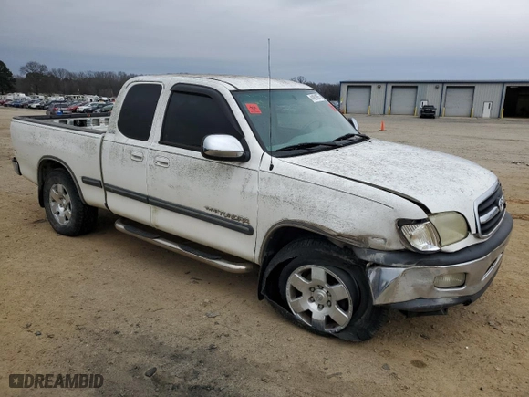 2002 Toyota Tundra SR5 with VIN 5TBRT34192S326732, listed as a Copart auction lot 44801655 with 292,318 mi miles and Salvage Title. Bid and sale history available at carsss.com. Image 4.