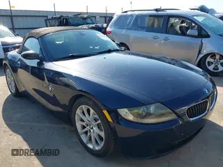 2006 BMW Z4 3.0i with VIN 4USBU33526LW58409, listed as a IAAI auction lot 42241927 with 126,347 mi miles and . Bid and sale history available at DreamBid. Image 1.