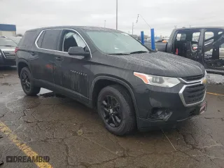2018 Chevrolet Traverse LS with VIN 1GNERFKW9JJ159585, listed as a Copart auction lot 83582544 with 80,525 mi miles and Salvage Title. Bid and sale history available at carsss.com. Image 4.