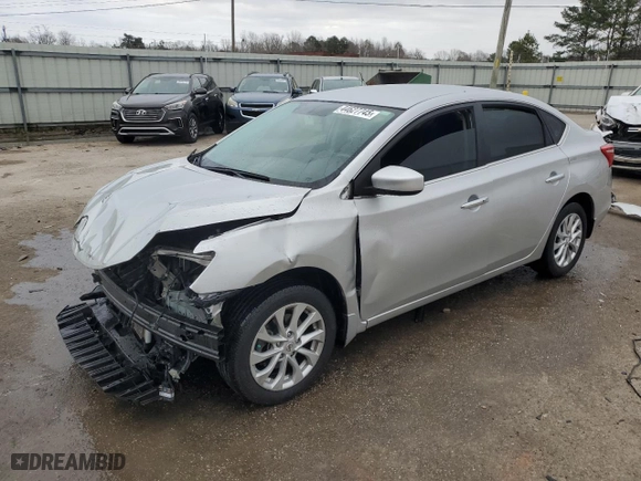 2019 Nissan Sentra S with VIN 3N1AB7AP9KY396606, listed as a Copart auction lot 44627745 with 72,610 mi miles and Salvage Title. Bid and sale history available at carsss.com. Image 1.