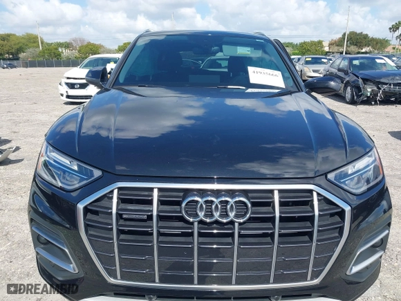 2021 Audi Q5 Premium with VIN WA1AAAFY0M2004865, listed as a IAAI auction lot 41935666 with 1 mi miles. Bid and sale history available at carsss.com. Image 12.